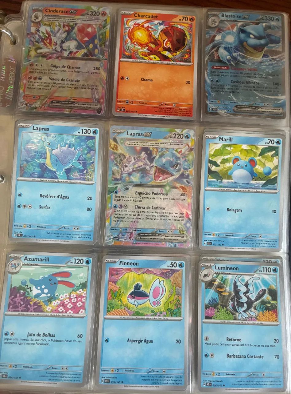 Set Base e ex de Coroa Estelar (Stellar Crown) possui 142 cartas - Pokemon - Foto 5