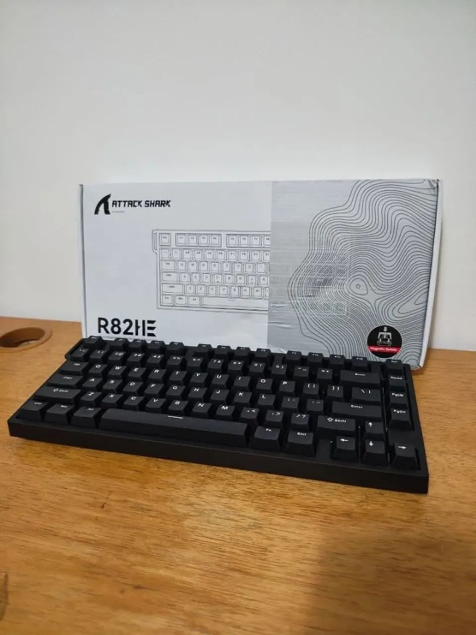 Teclado Magnético Attack Shark R82HE Preto Hall Effect - 8K Hz - Rapid Trigger - Foto 2