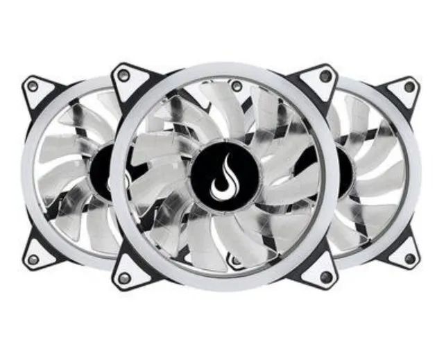 Kit com 3 Ventoinhas Rise Mode Energy, 120 mm, ARGB - Foto 5