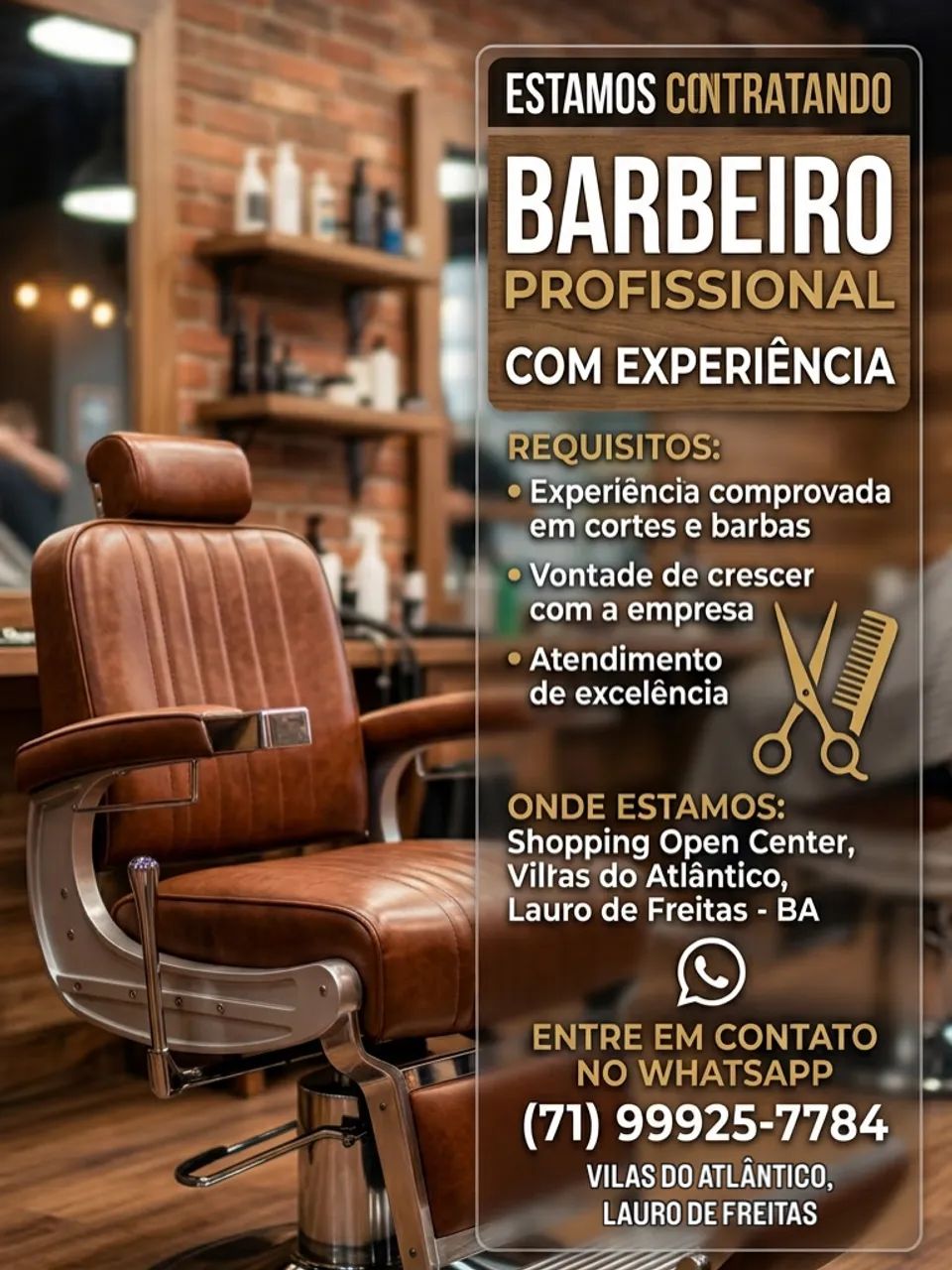 Vaga para barbeiro 
