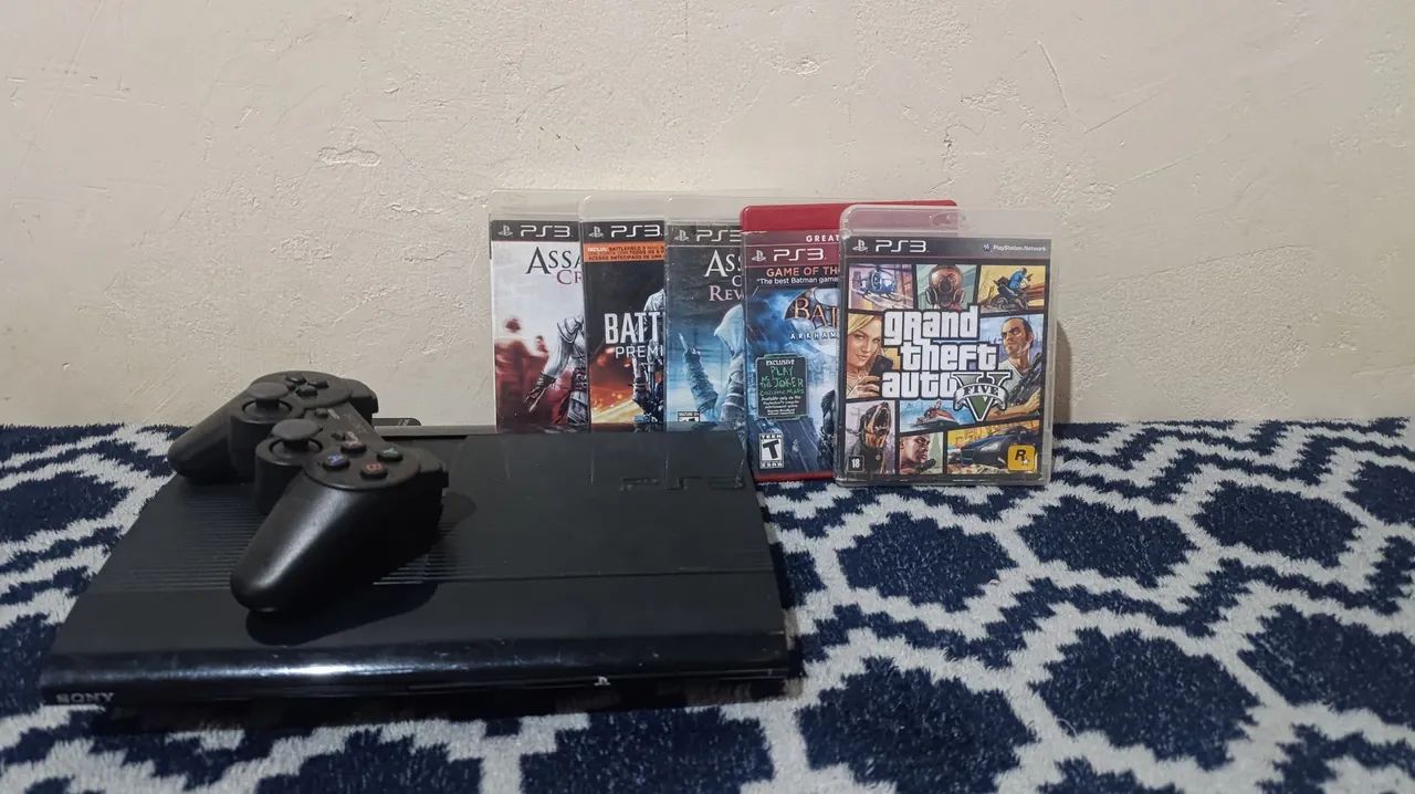 PS3 bloqueado , com adaptador HDMI  - Foto 3