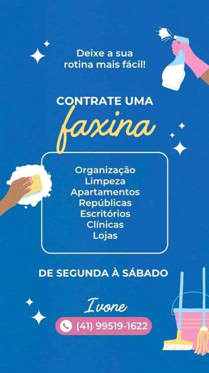 Faço diárias valor a combinar
