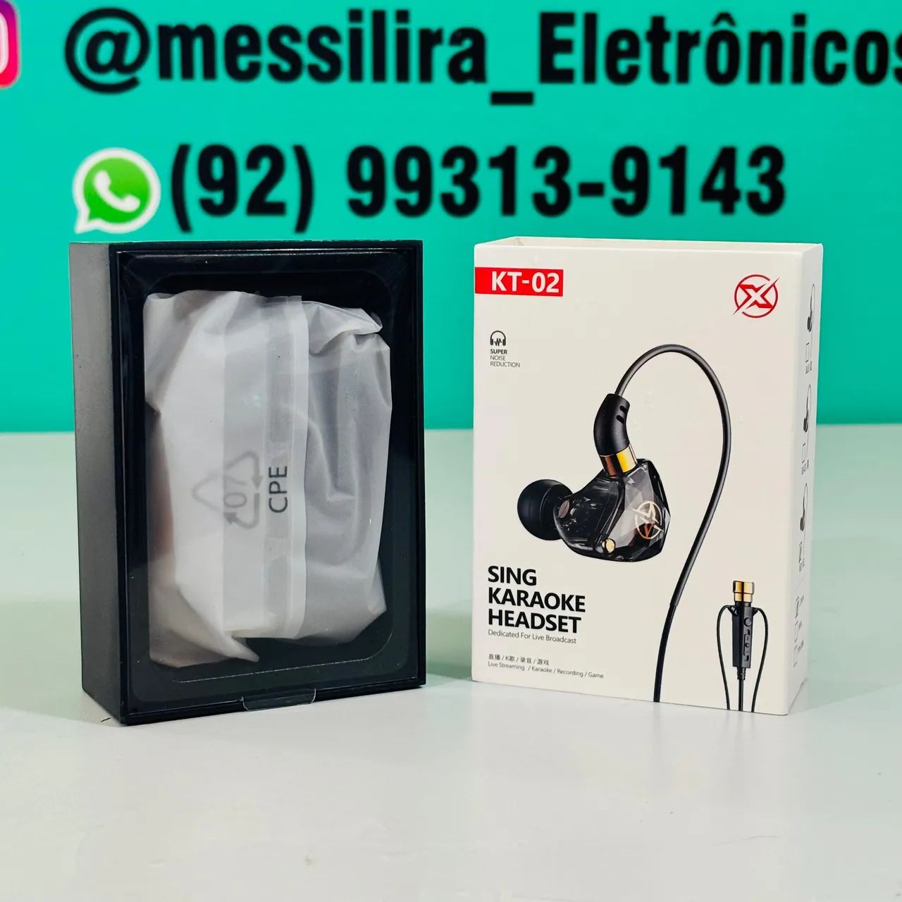 Fone profissional com microfone lapela 423878463461806083