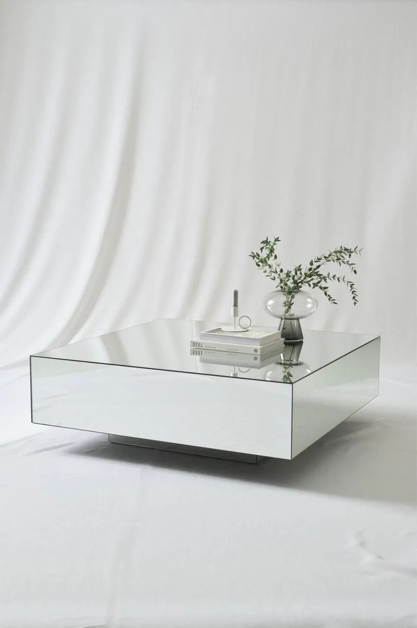 mesa de centro espelhada 