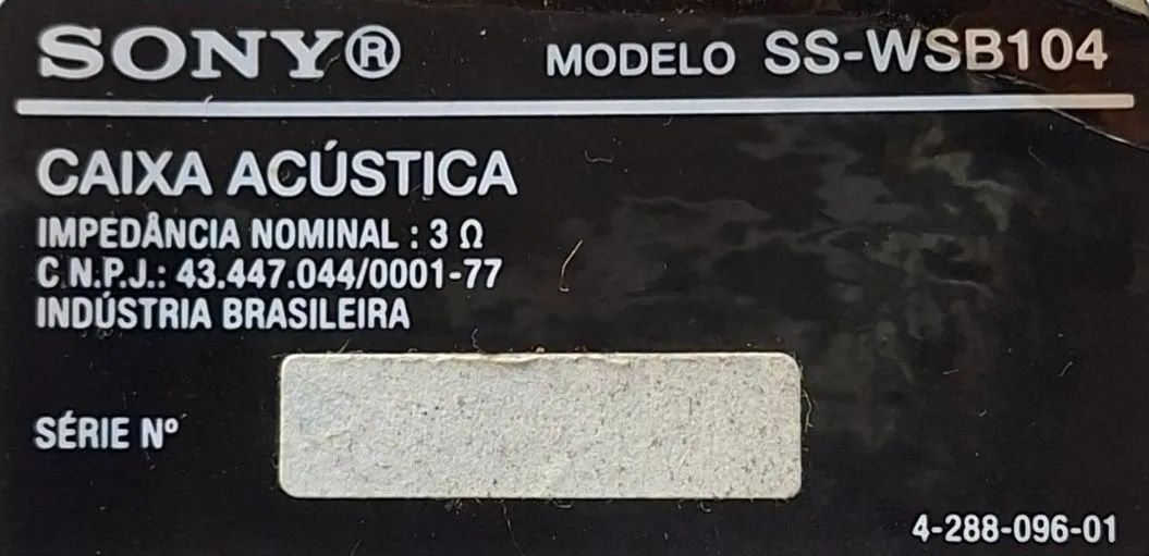 Caixa de Subgrave Sony SS-WSB104  - Foto 2