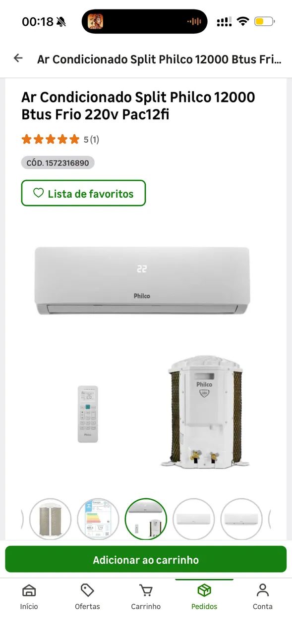 Ar-condicionado nunca usado 