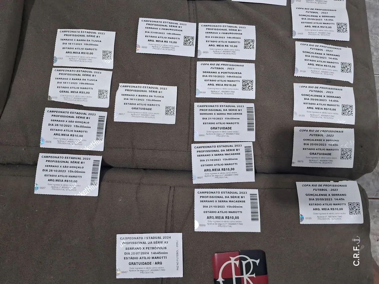48 INGRESSOS DE JOGOS DO SERRANO F.C  / PETRÓPOLIS  - Foto 4