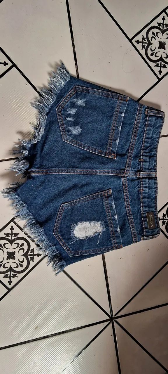 Shorts jeans menina - Foto 3