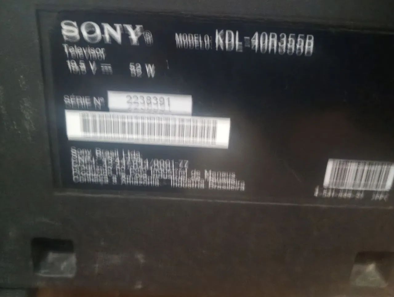 VENDO TV SONY PARA RETIRADA DE PEÇAS - Foto 3