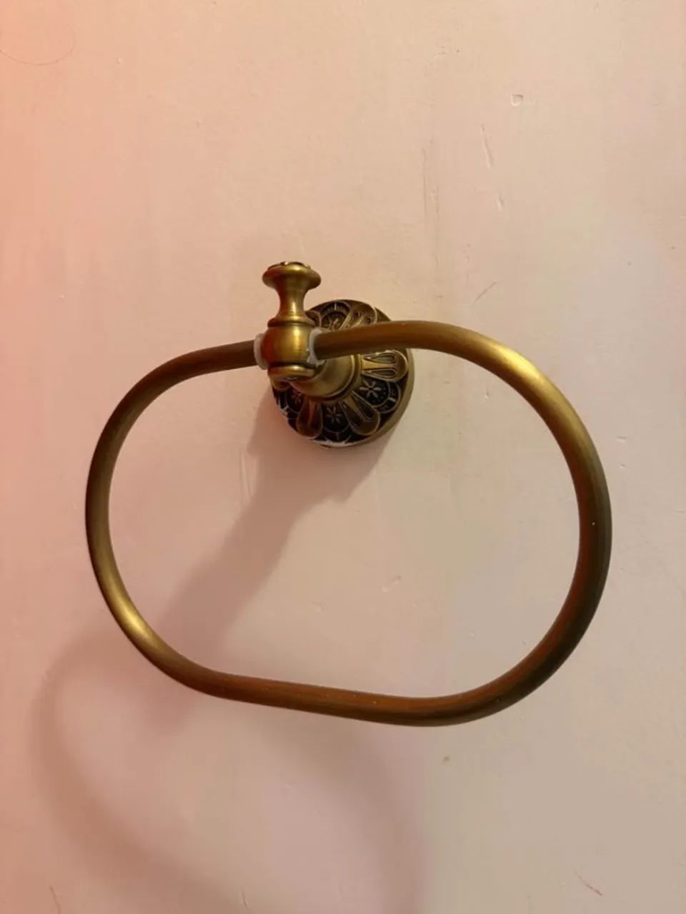 Porta-Toalha de Rosto Vintage Bronze