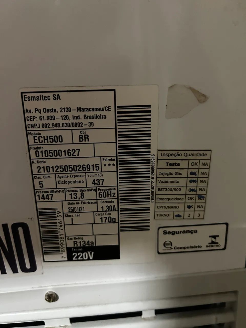 Freezer Horizontal 437L 220V - Ótimo Estado - Geladeiras e