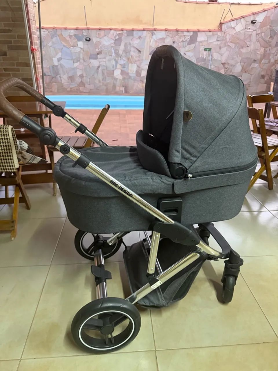 Carrinho de Bebê ABC Design Como 4 Completo - Excelente Estado - Foto 2