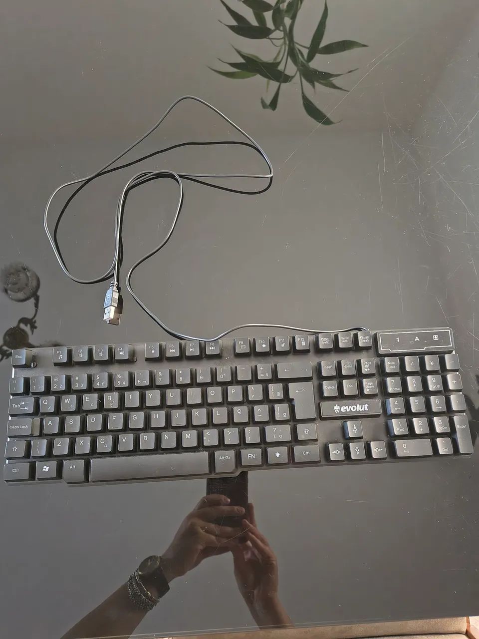 Teclado gamer evolut 