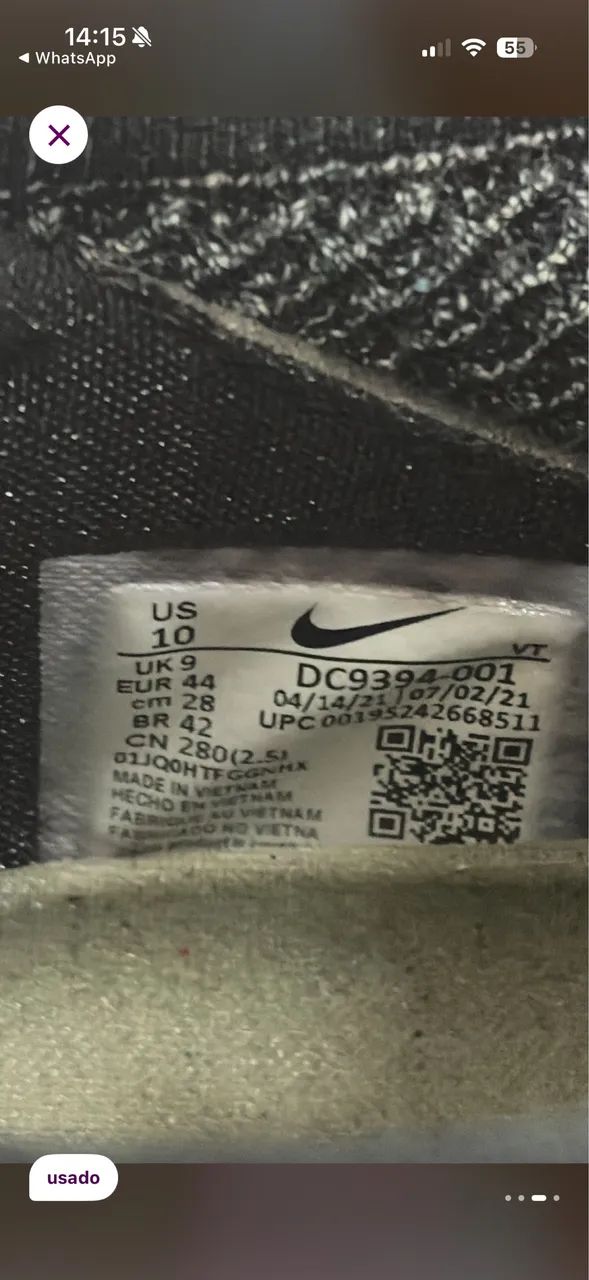 Nike Air VaporMax - Tamanho 42 - Foto 3