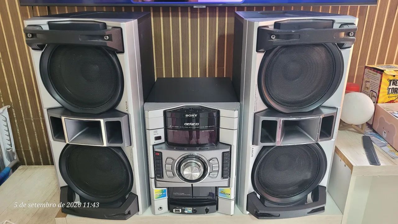Som antigo sony genize gnx77  não envio 