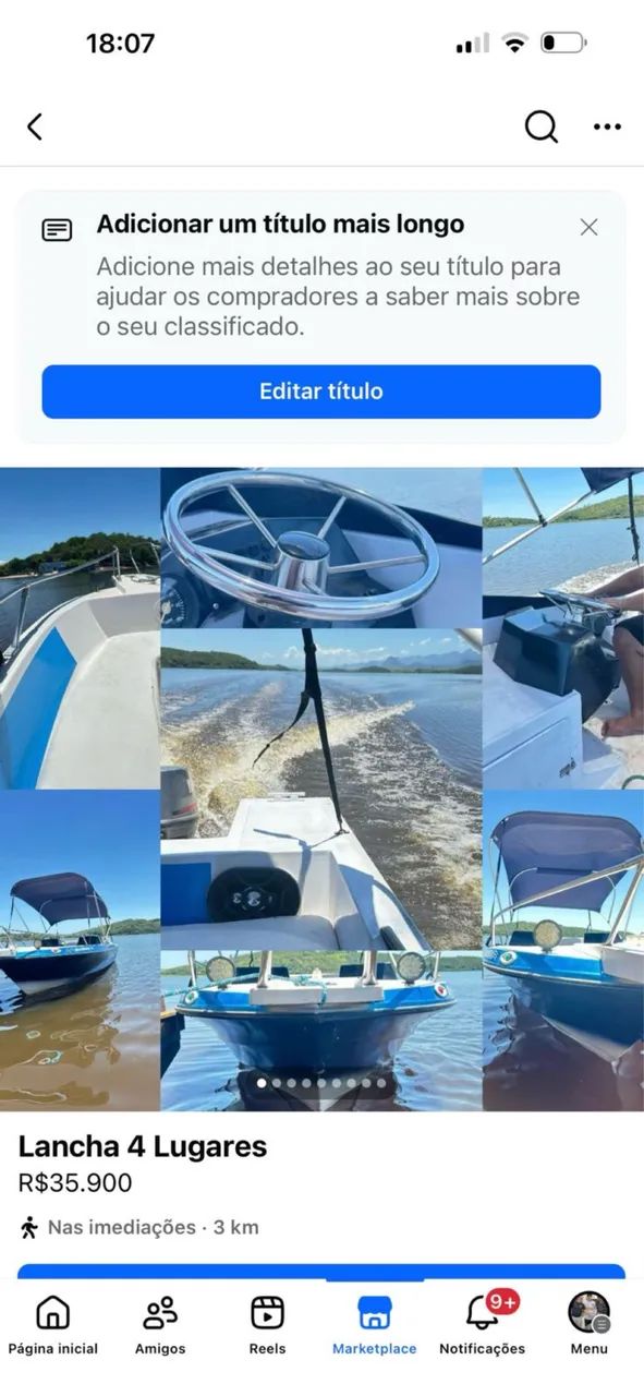 Lancha Vendo ou Troco - Foto 3