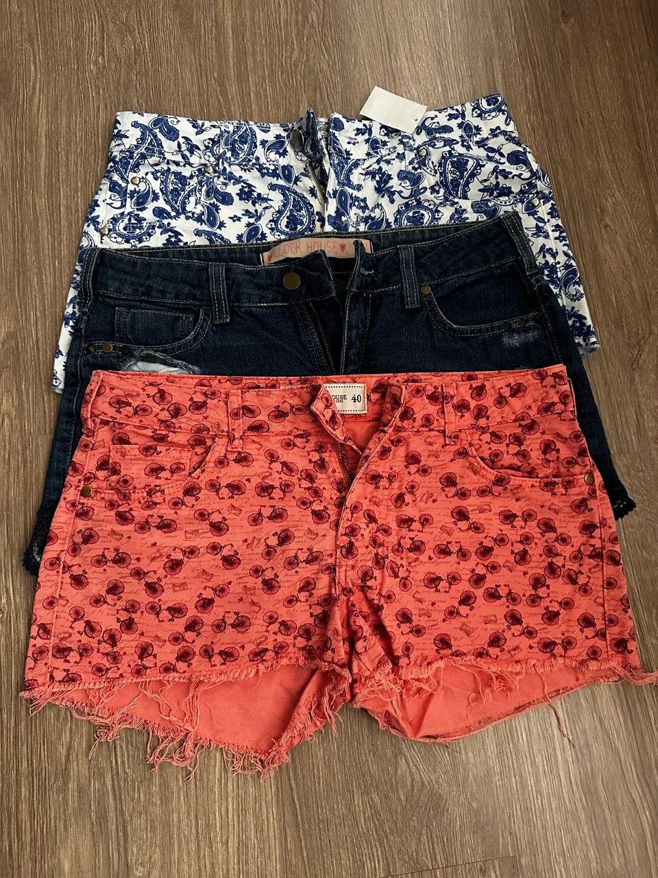 Kit bermudas / shorts jeans e sarja