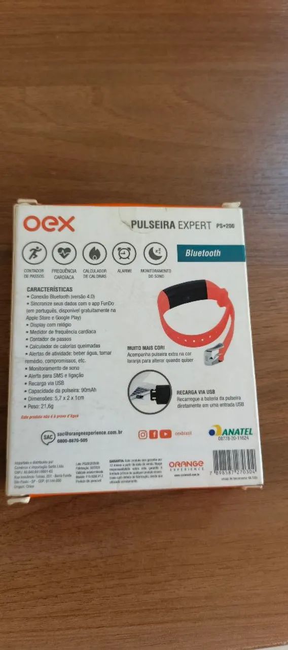 Relogio Pulseira Smart Expert Oex Bluetooth Ps200 - Foto 4