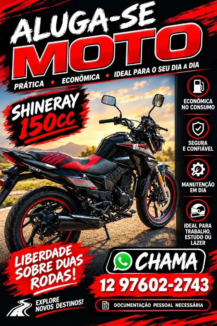 Aluguel  de moto para app