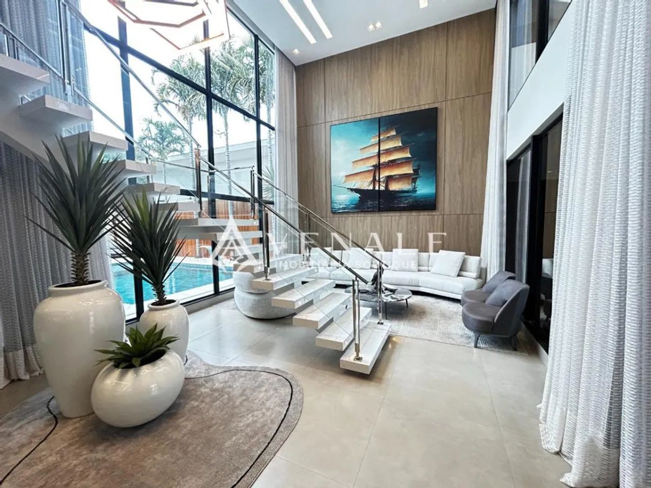 Sobrado para alugar em Maringá, Jardim Imperial, com 4 suítes, com 472.98 m² - Foto 2