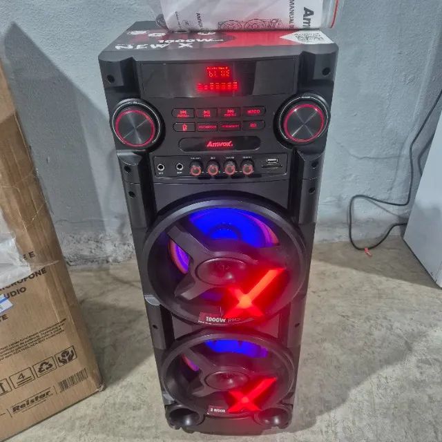 CAIXA DE SOM AMPLIFICADA AMVOX 1100W - BLUETOOTH - Foto 5