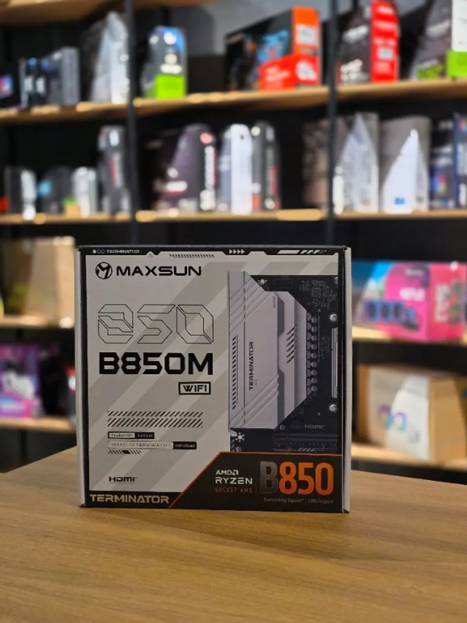 Placa-Mãe Maxsun B850M Terminator WiFi AM5 - White e Black - Foto 2