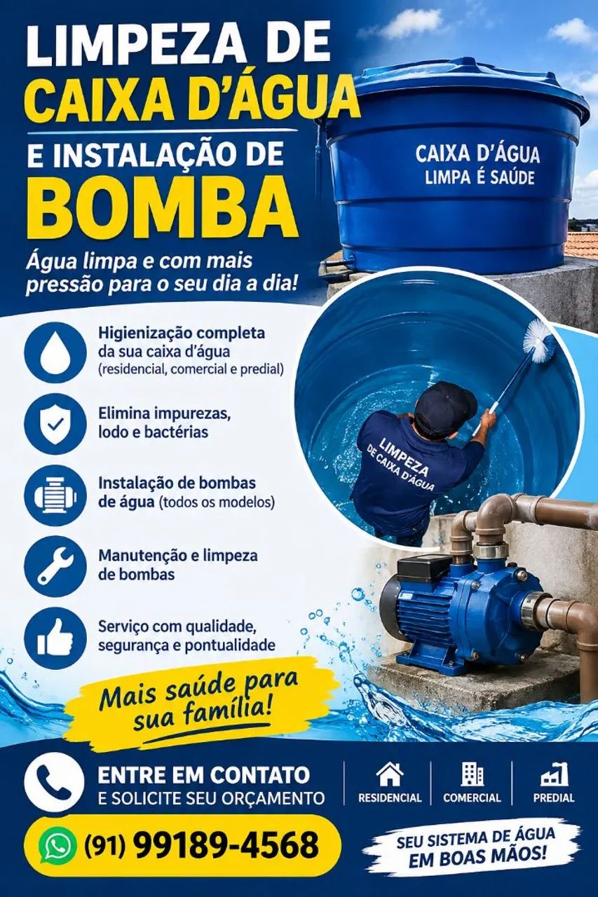 Limpeza de caixa d'água 