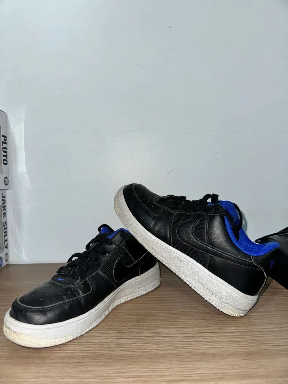 Tênis Nike air force 1 - preto e azul  - Foto 4