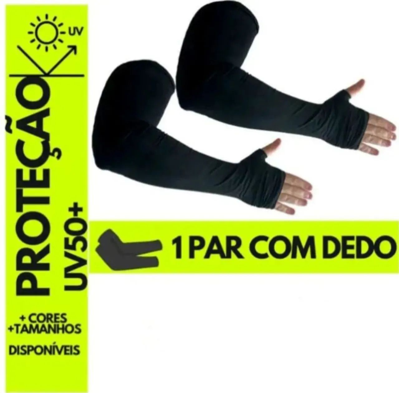 Manguito mangote com dedo dedeira<br>