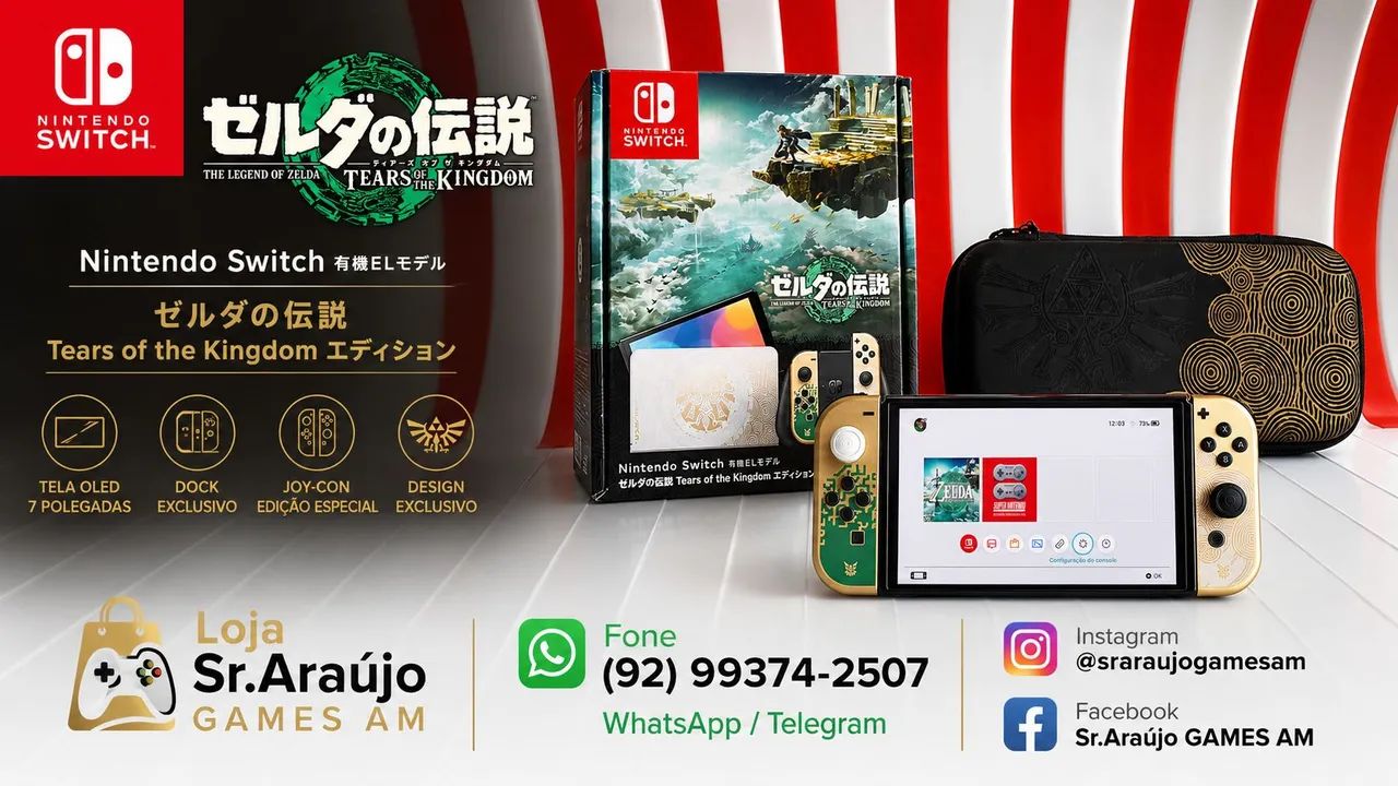 Nintendo Switch OLED Edição Zelda - Foto 5
