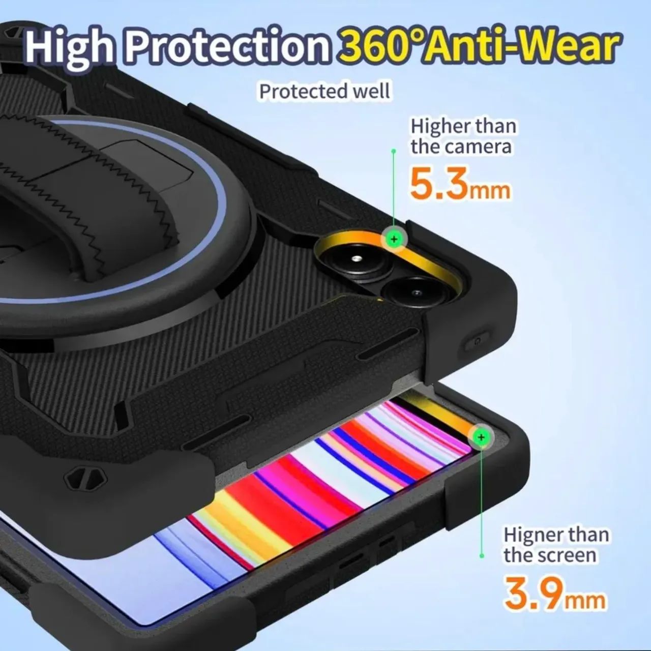 Capa Á Prova De Queda Para Xiaomi Redmi Pad 2 11 Polegadas - Foto 3
