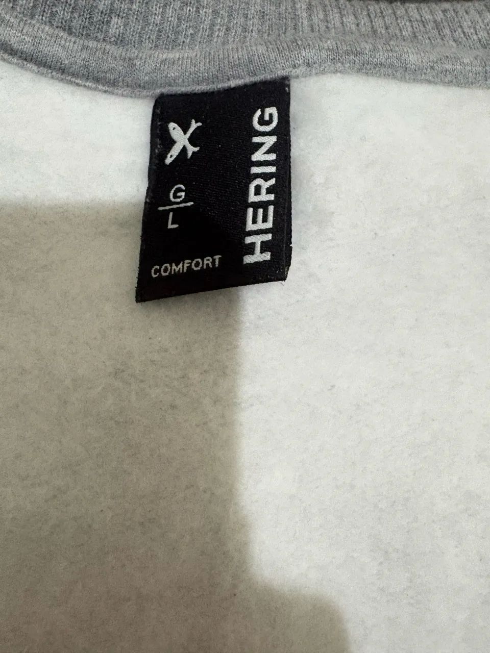 Casaco de Moletom Cinza Sem Capuz Hering - Foto 2