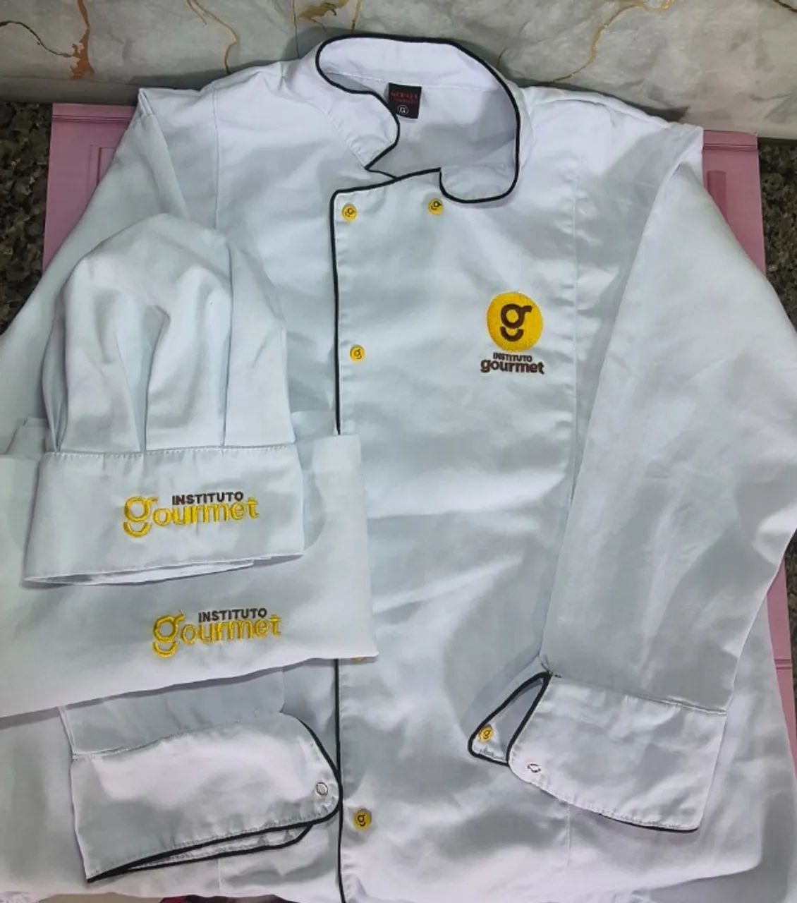 Kit uniforme de chef Dolma Instituto gourmet tamanho G - Foto 2