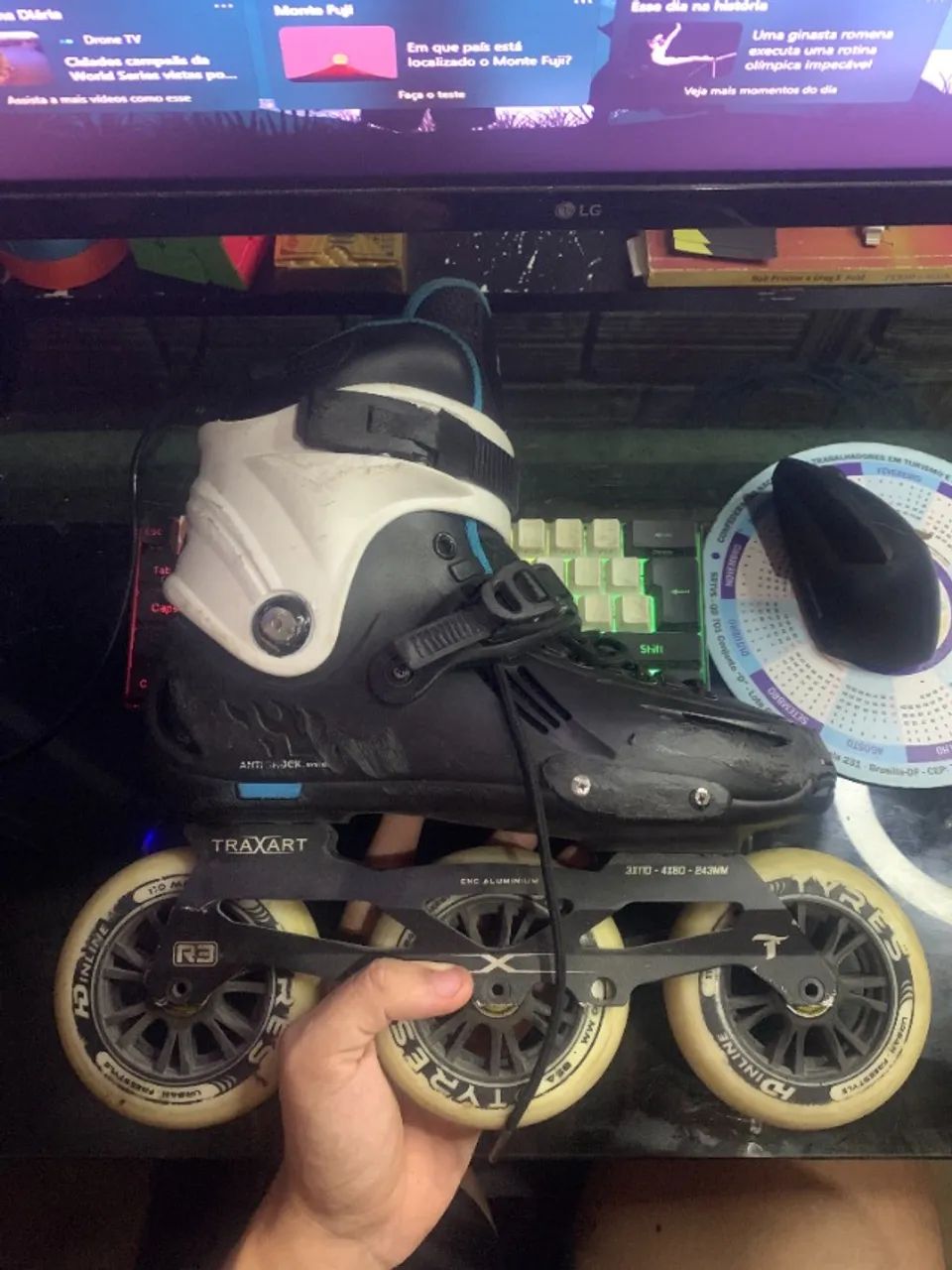 Patins inline Base 3 rodas 