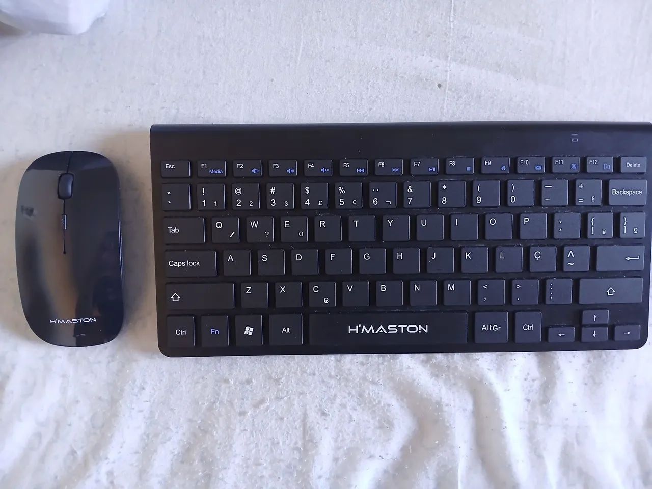 Teclado e mouse sem fio Conexão USB da Marca H'Maston Com pilha