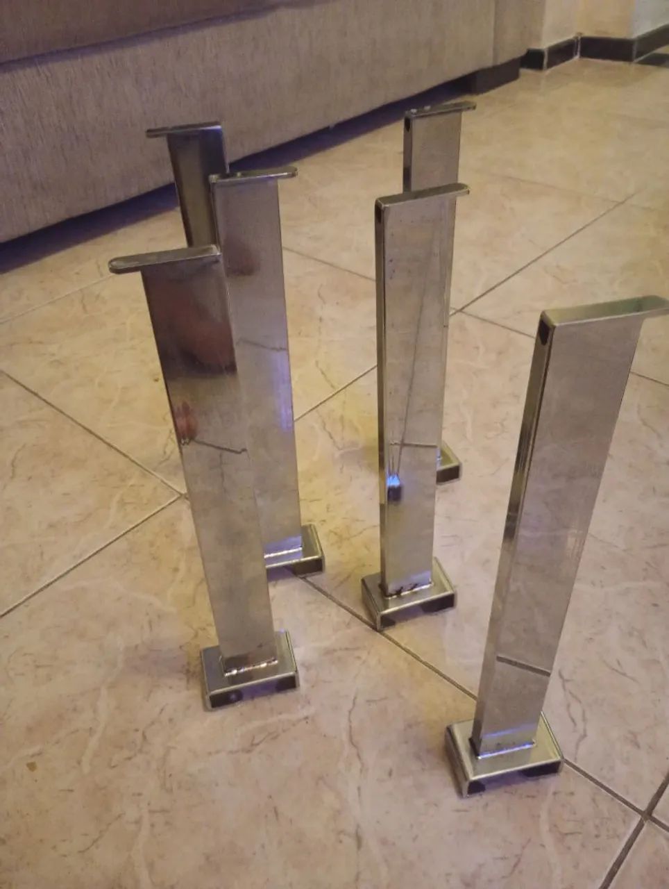 4 SUPORTES DE BOLSAS E 6 DE CREMALHEIRA INOX - Foto 4