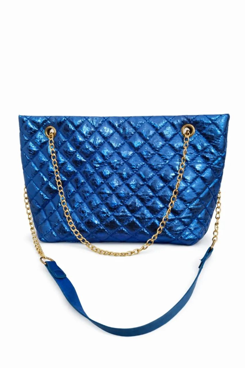 Bolsa Azul Metálico  - Foto 4