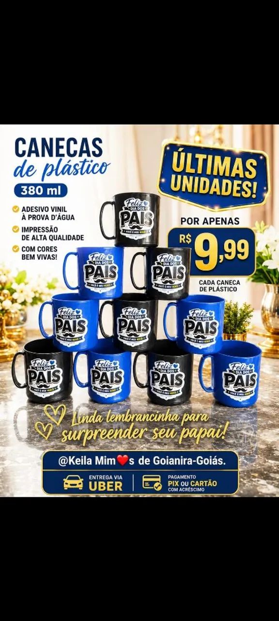 Caneca de plástico 