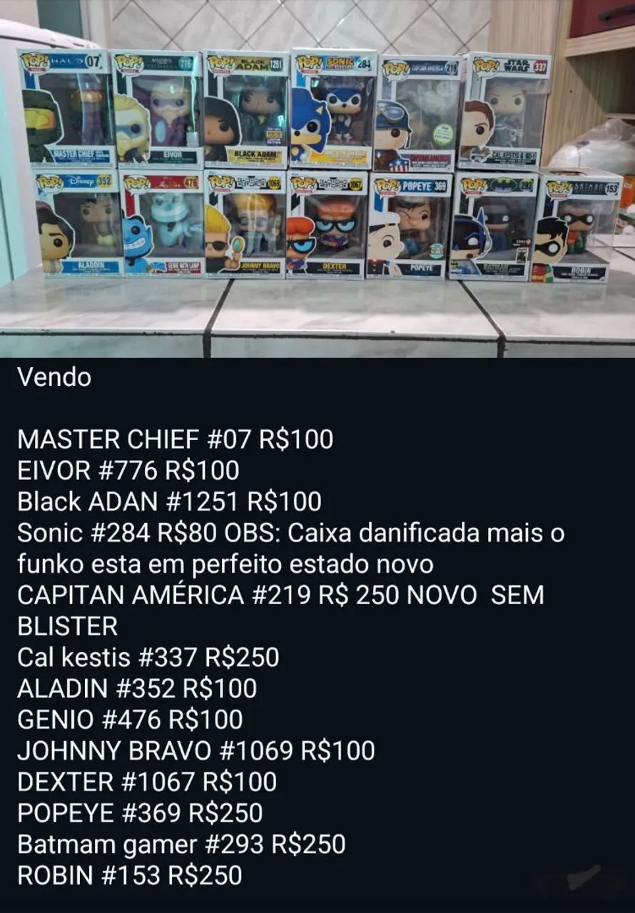 Vendo funko pops original 
