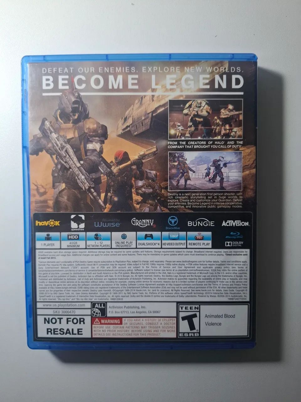 Jogo Destiny 1 PS4 Mídia Física Original - Foto 2
