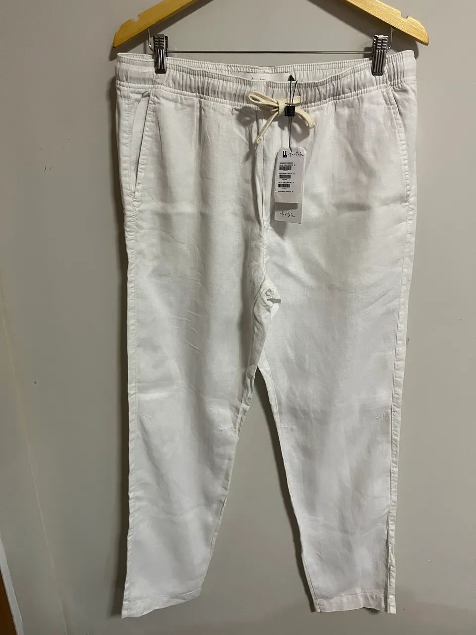 Calça puro linho píer Foxton