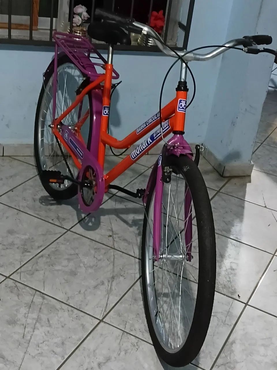 Bicicleta monark aro 26 1"1/2 toda revisada ótima pra trabalhar ou pra passeio. - Foto 5