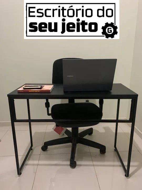Mesa de Escritório Reforçada NOVA Birô Industrial Multiuso para Computador Notebook Estudo - Foto 2