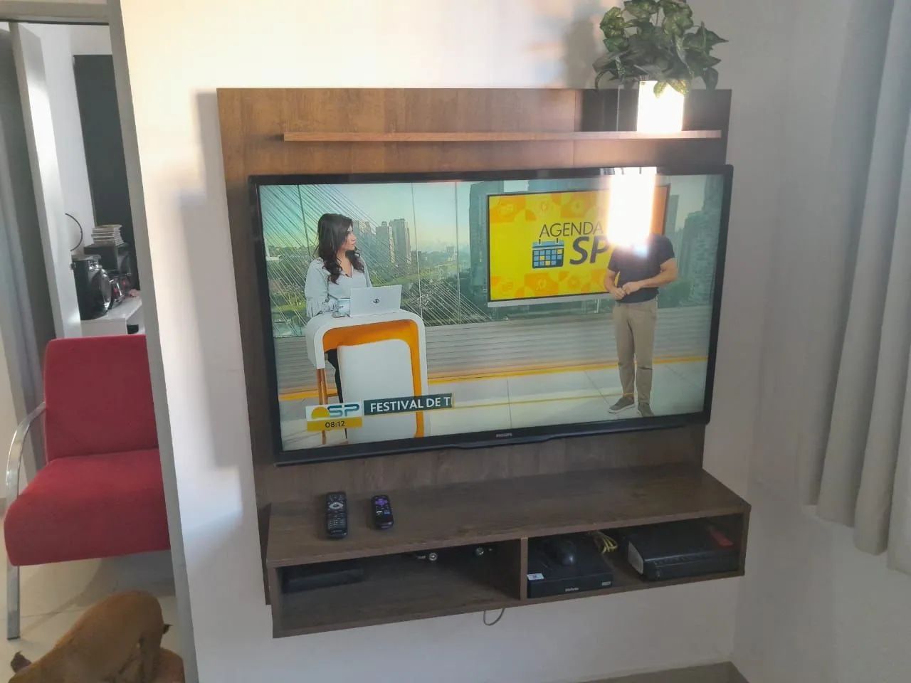 Painel para TV até 42 polegadas 2 nichos Gama móveis   - Foto 2