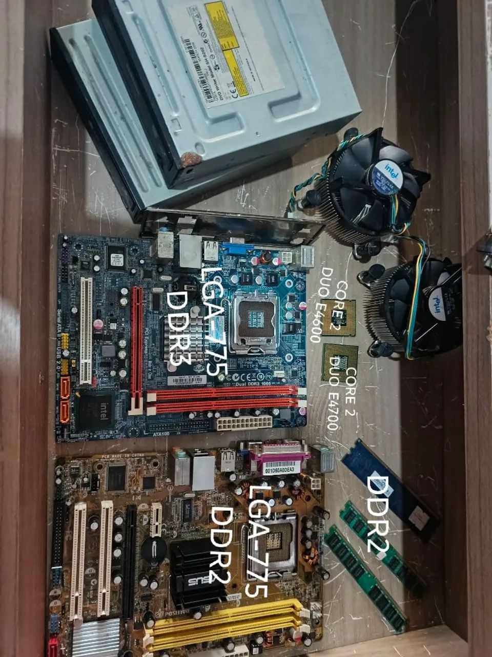 Placa mãe e demais peças