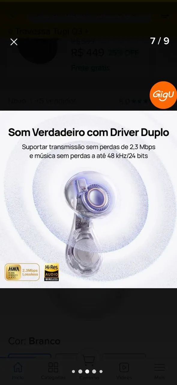 Fone huawei freebuds 6i - Foto 3
