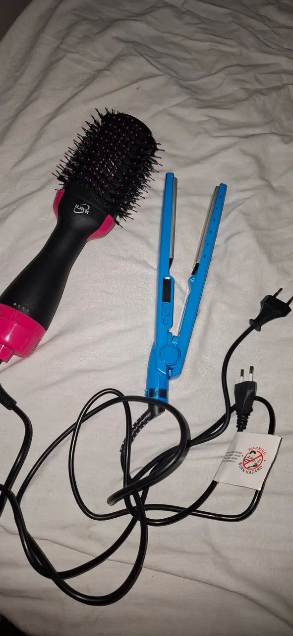 Escova secadora e chapinha