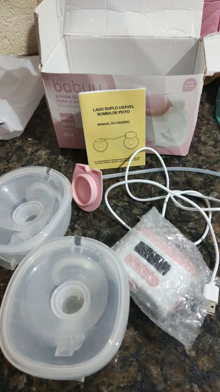 BOMBA DE LEITE ELÉTRICA DE DUPLA SUCÇÃO - BABUU