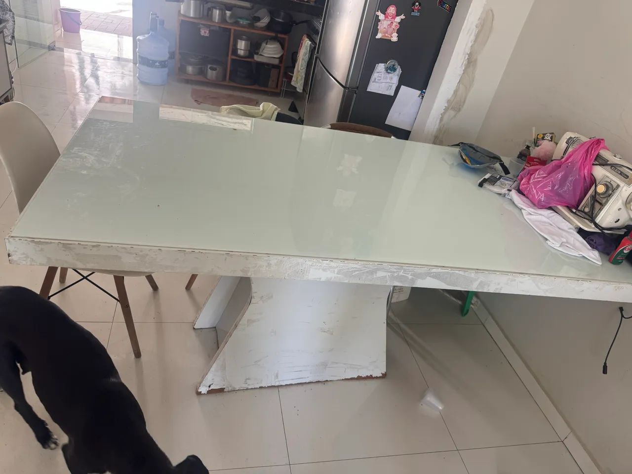 Mesa MDF com tampo de vidro  - Foto 3