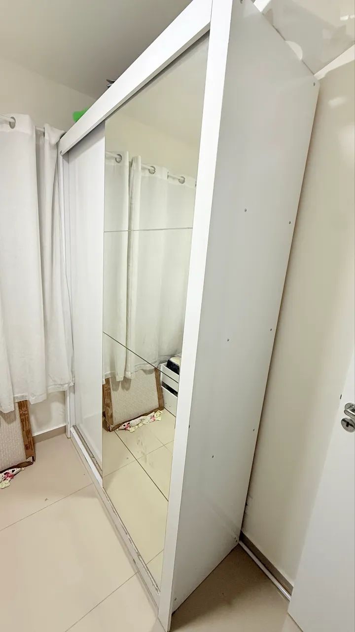 Guarda roupa solteiro e cama triliche  - Foto 3
